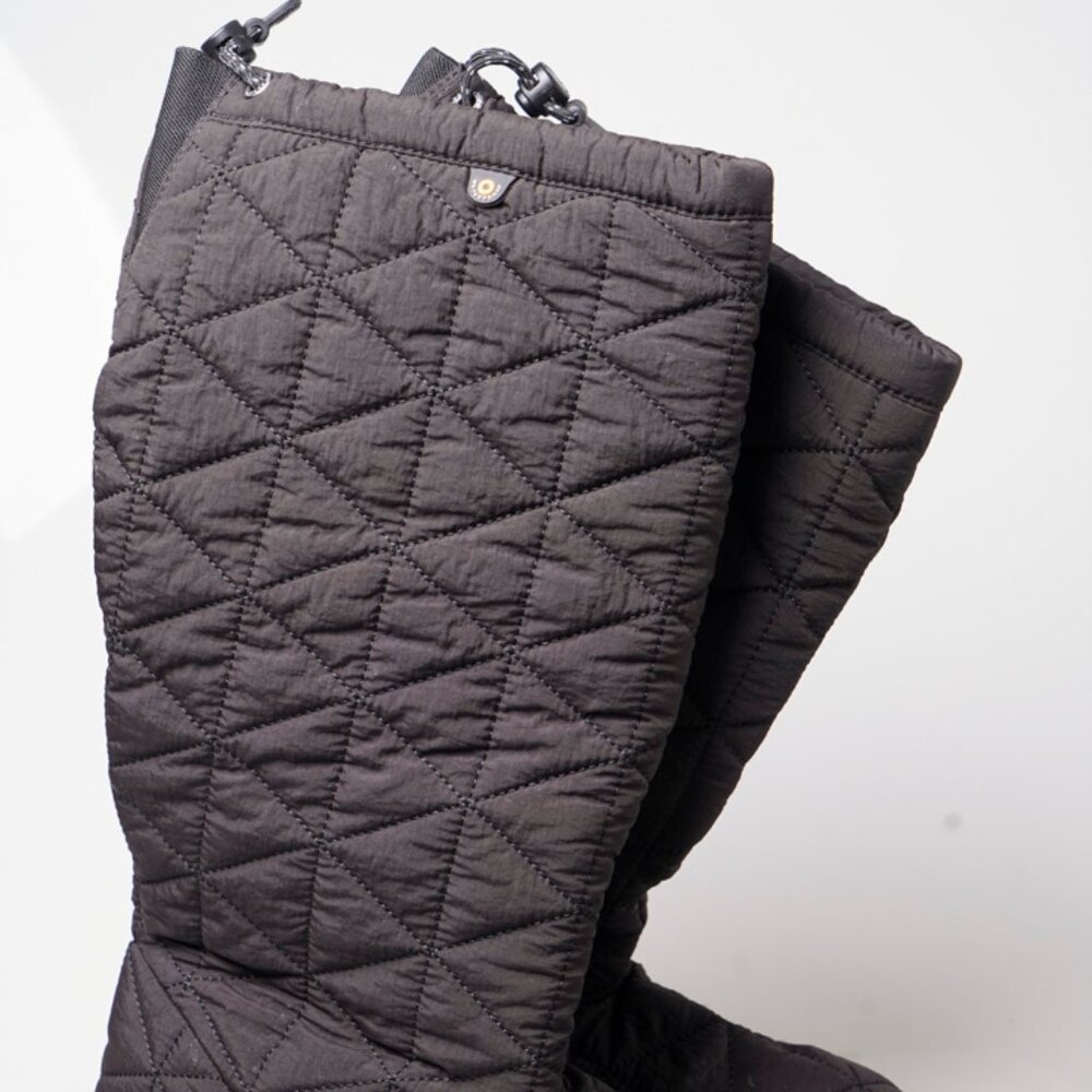 Bogs Black Snowday Quilted Fleece Lined Boots Women's Size 10 - Picture 4 of 4